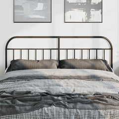 vidaXL Metal Replace Headboard Black 180 cm 3