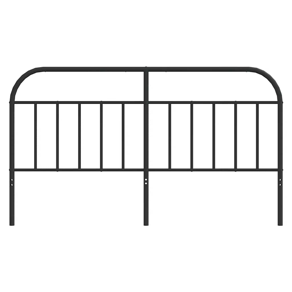 vidaXL Metal Replace Headboard Black 180 cm 4