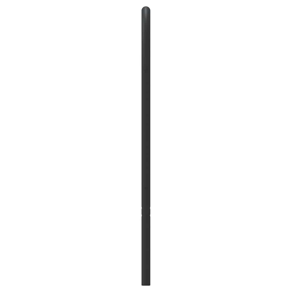 vidaXL Metal Replace Headboard Black 180 cm 5