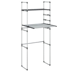 vidaXL Washing Machine Shelf 77x52x192 cm Aluminium 2