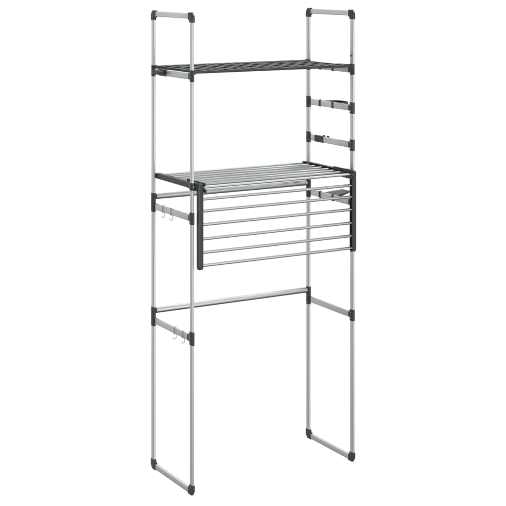 vidaXL Washing Machine Shelf 77x52x192 cm Aluminium 3