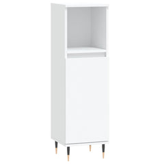 3 Piece Bathroom Cabinet Set Engineered Wood White