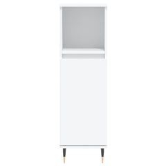 3 Piece Bathroom Cabinet Set Engineered Wood White
