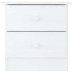 vidaXL Bedside Cabinet ALTA White 41x35x41 cm Solid Wood Pine 3