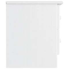vidaXL Bedside Cabinet ALTA White 41x35x41 cm Solid Wood Pine 5