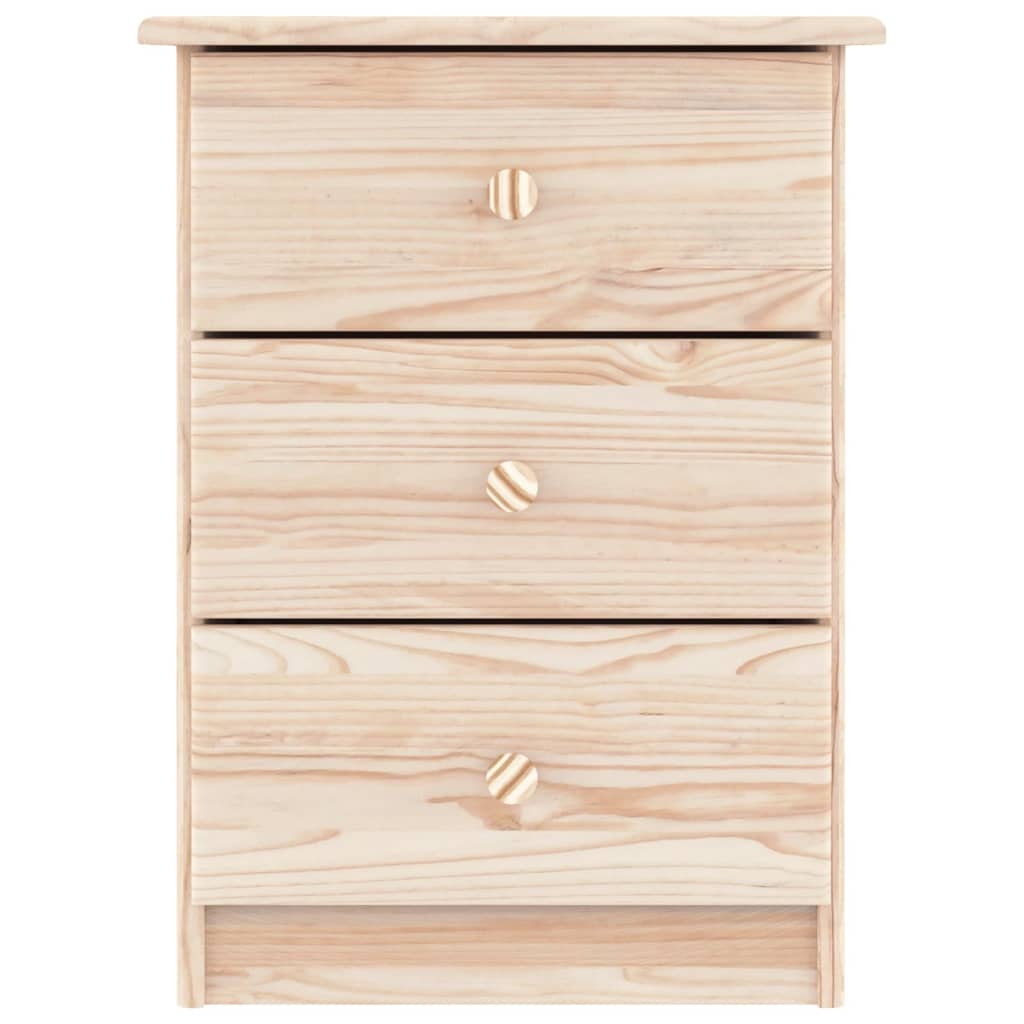 vidaXL Bedside Cabinet ALTA 41x35x55.5 Solid Wood Pine 3