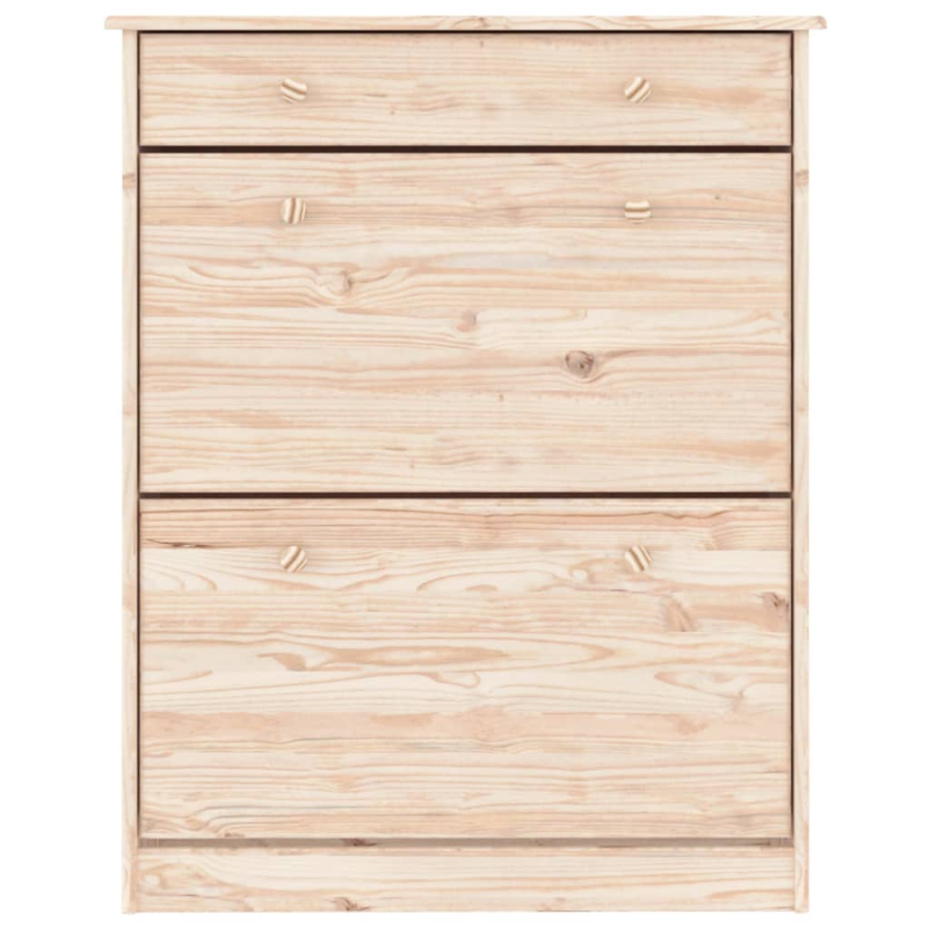 vidaXL Shoe Cabinet ALTA 77x35x96 cm Solid Wood Pine 4