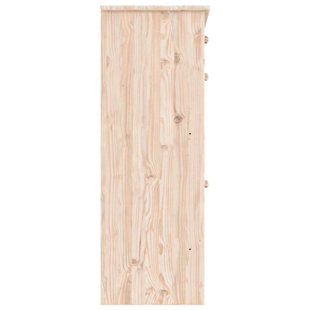 vidaXL Shoe Cabinet ALTA 77x35x96 cm Solid Wood Pine 5