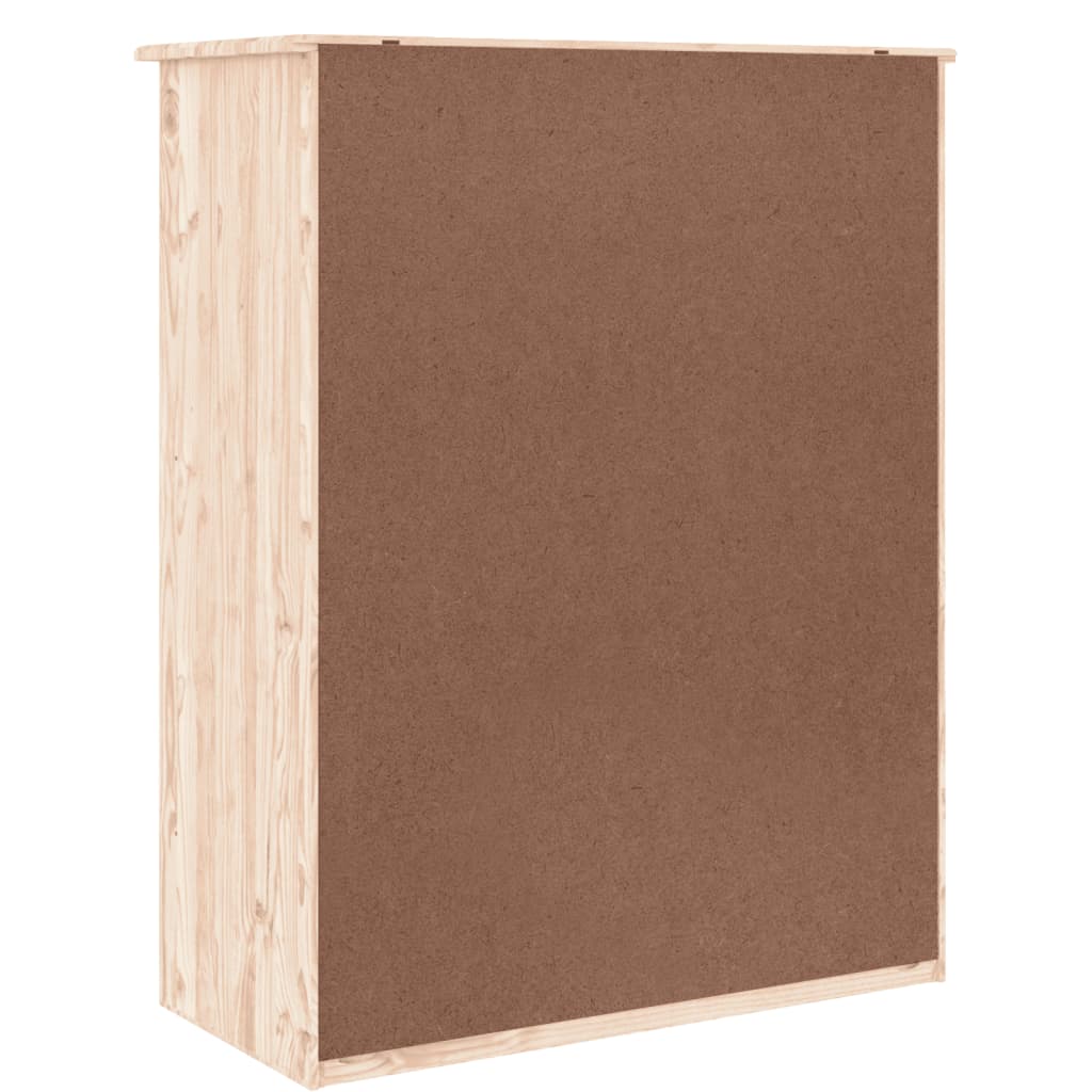 vidaXL Shoe Cabinet ALTA 77x35x96 cm Solid Wood Pine 6