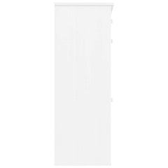 vidaXL Shoe Cabinet ALTA White 77x35x96 cm Solid Wood Pine 5