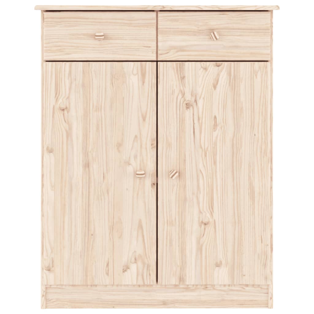 vidaXL Shoe Cabinet ALTA 77x35x96 cm Solid Wood Pine 4