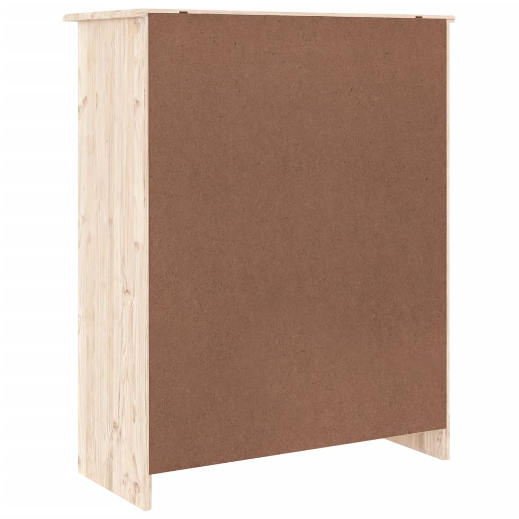 vidaXL Shoe Cabinet ALTA 77x35x96 cm Solid Wood Pine 6