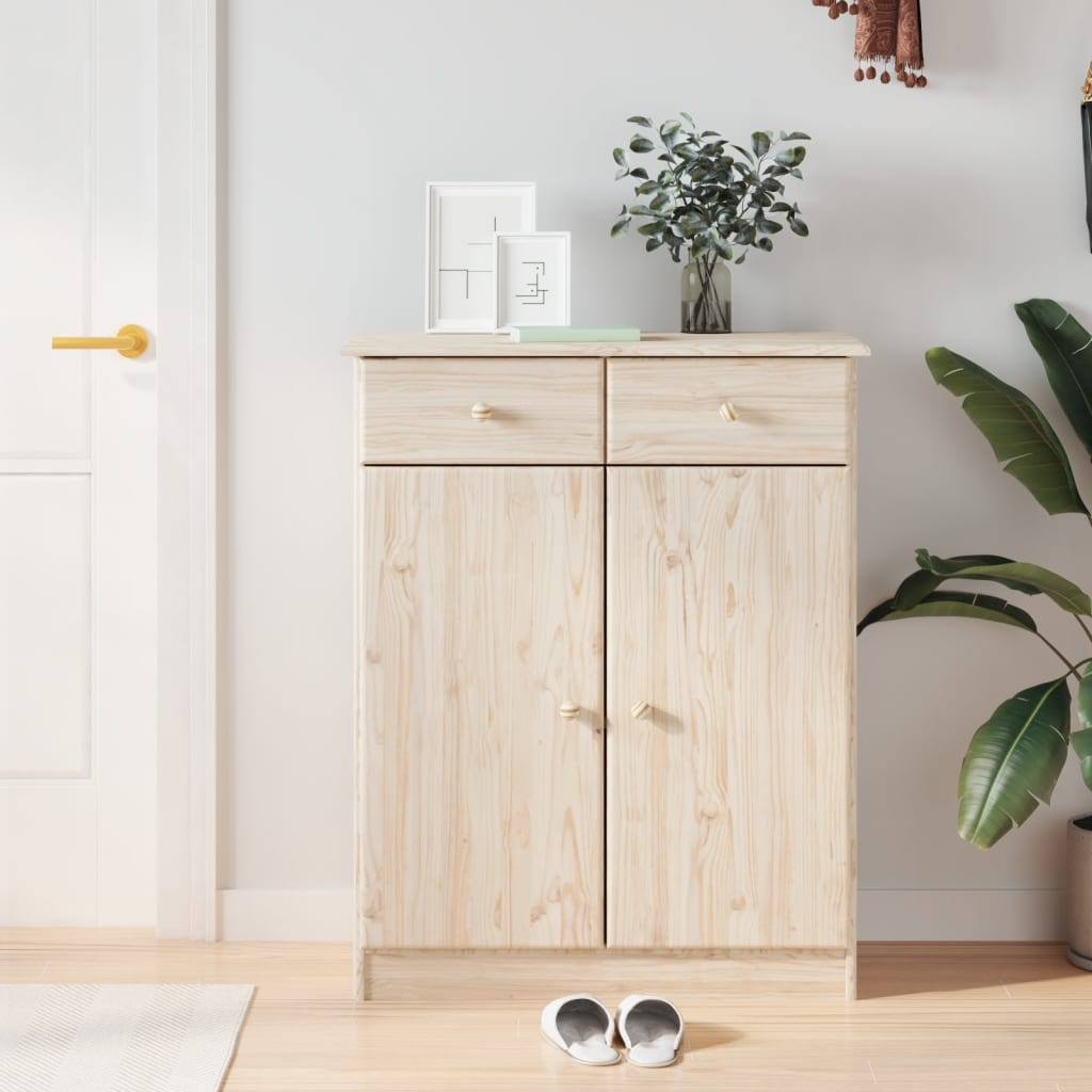 vidaXL Shoe Cabinet ALTA 77x35x96 cm Solid Wood Pine 1
