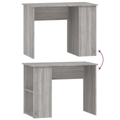 vidaXL Desk | Grey Sonoma | Engineered wood | Medium | Desk | Rectangular 6