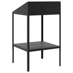vidaXL Plant Stand Anthracite 56.5x54.5x100 cm Galvanised Steel 5