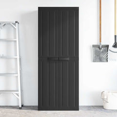 vidaXL Outdoor Storage Cabinet Black 65x37x165 cm PP 3