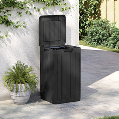 Outdoor Garbage Bin 38x38x65 cm PP Anthracite