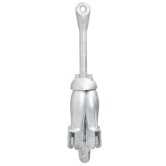 vidaXL Folding Anchor Silver 4 kg Hot Dip Galvanized Cast Iron 2