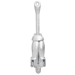 vidaXL Folding Anchor with Rope Silver 8 kg Hot Dip Galvanized Cast Iron 5