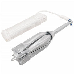 vidaXL Folding Anchor Silver