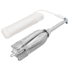 vidaXL Folding Anchor Silver