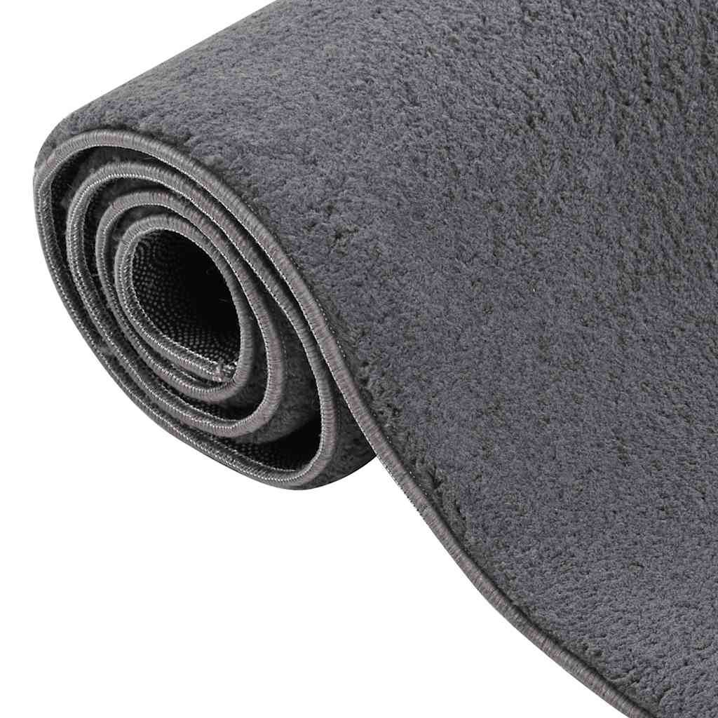 vidaXL Shaggy Rug Anthracite 120x183 cm Polyester 6