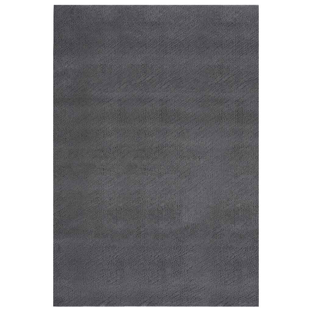 Shaggy Rug Polyester Width 240 cm Anthracite 340 cm