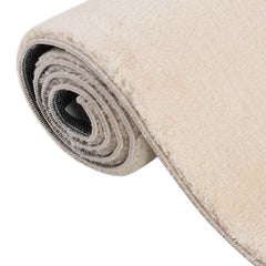 vidaXL Shaggy Rug Beige 120x183 cm Polyester 6