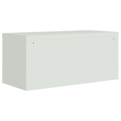 vidaXL File Cabinet Light Grey 90x40x240 cm Steel 6
