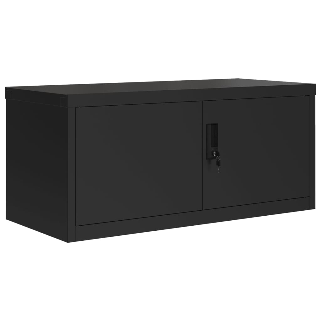 vidaXL File Cabinet Black 90x40x240 cm Steel 3