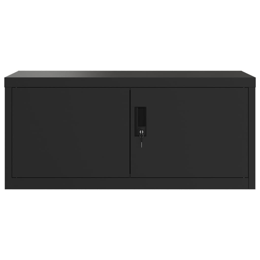 vidaXL File Cabinet Black 90x40x240 cm Steel 4