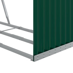 Log Holder Galvanised Steel Green 120 cm 210 cm
