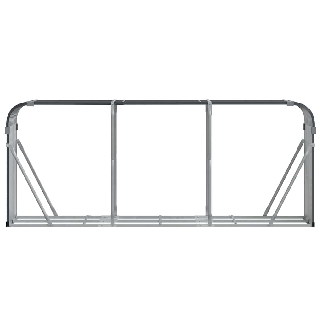 Log Holder Galvanised Steel Anthracite 234 cm