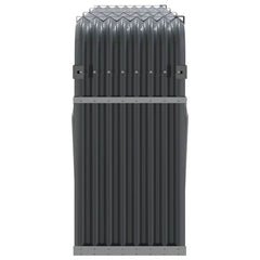 vidaXL Log Holder Anthracite 234x45x100 cm Galvanised Steel 5