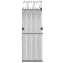 vidaXL Log Holder Silver 120x45x140 cm Galvanised Steel 5