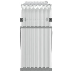 vidaXL Log Holder Silver 180x45x100 cm Galvanised Steel 5