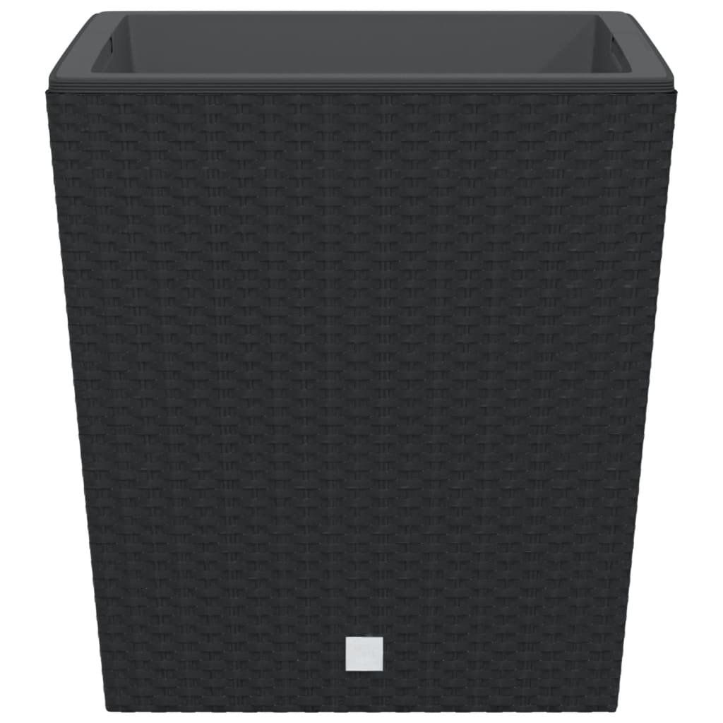 vidaXL Planter with Removable Inner Anthracite 37 / 64 L PP Rattan 4