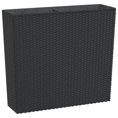 vidaXL Planter with Removable Inner Anthracite 12 / 44 L PP Rattan 2
