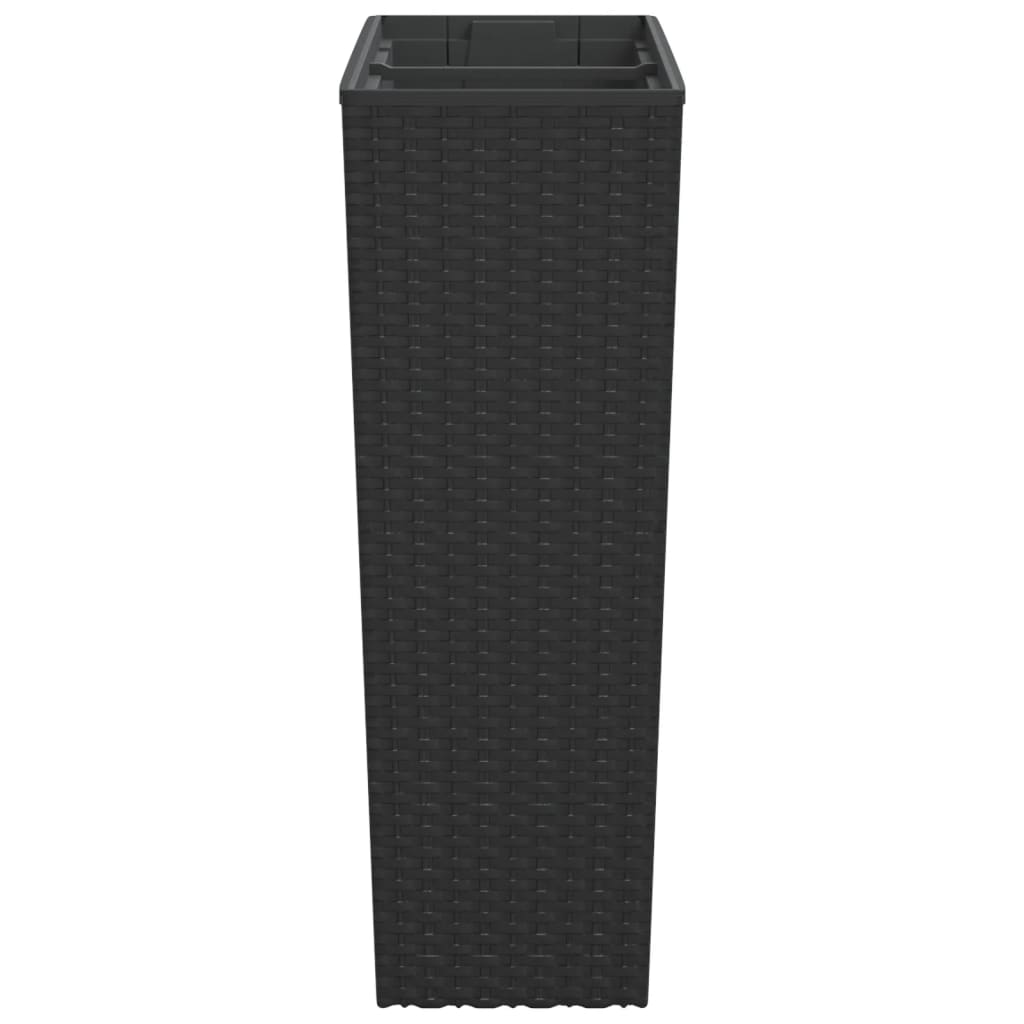 vidaXL Planter with Removable Inner Anthracite 12 / 44 L PP Rattan 5