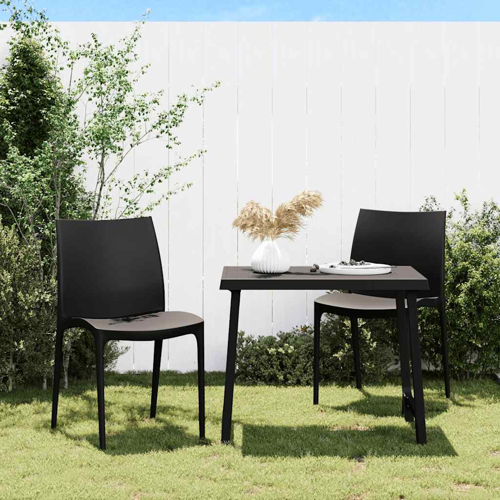 Garden Chairs 2 pcs 50x46x80 cm Polypropylene Anthracite
