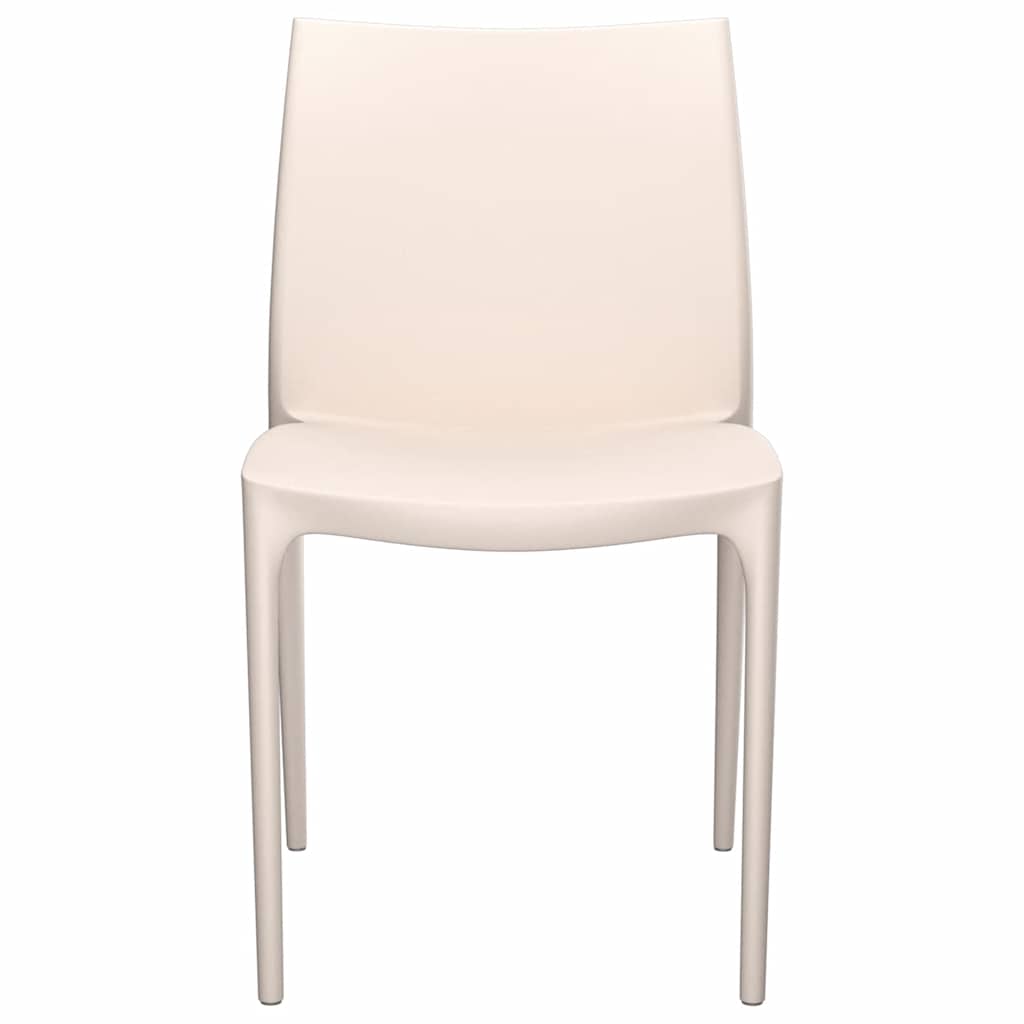 Garden Chairs 2 pcs 50x46x80 cm Polypropylene Cream