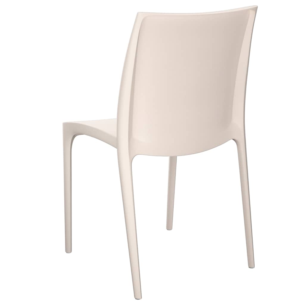 Garden Chairs 2 pcs 50x46x80 cm Polypropylene Cream