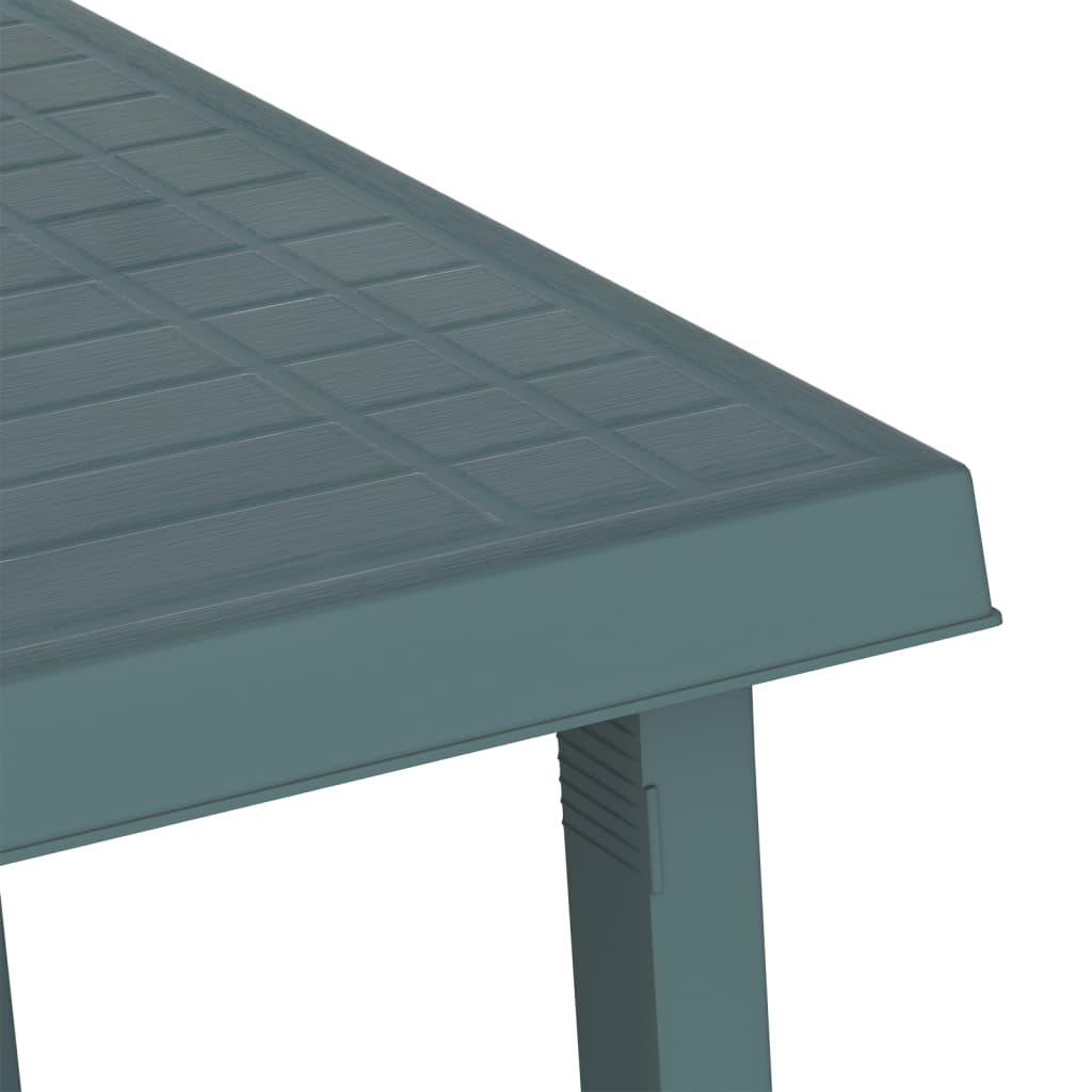 vidaXL Camping Table Green 79x56x64 cm PP Wooden Look 5