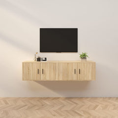 Wall-mounted TV Cabinet Set 80x34.5x40 cm 2 pcs Sonoma oak