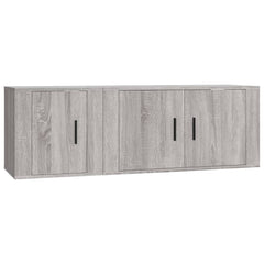 vidaXL 2 Piece TV Cabinet Set Grey Sonoma Engineered Wood 2