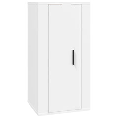 vidaXL 8 Piece TV Cabinet Set White Engineered Wood 4