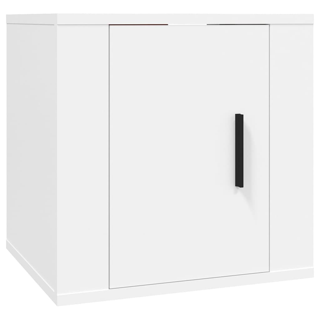 vidaXL 6 Piece TV Cabinet Set White Engineered Wood 4