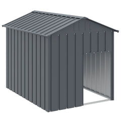 vidaXL Dog House with Roof Anthracite 117x153x123 cm Galvanised Steel 2