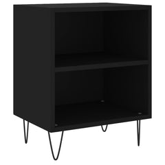 vidaXL Bedside Cabinets 2 pcs Black 40x30x50 cm Engineered Wood 4