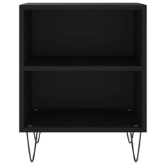 vidaXL Bedside Cabinets 2 pcs Black 40x30x50 cm Engineered Wood 5